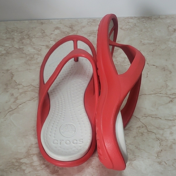 CROCS Women\'s Red and White Sandals main image 4